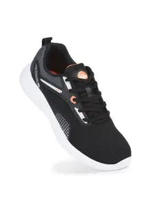 JQR Men WEIGHT Black Lace Up Mid-Top Mesh Running Sports Shoes