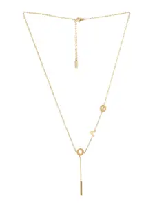 LAIDA Women Gold-Plated Love Pendant With Chain