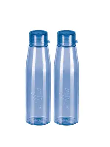 Milton Set of 2 Blue Ripple 1000 Pet BPA Free Leak Proof Bottle 946 ml