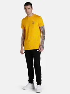 one8 x PUMA Virat Kohli Men's AOP Slim Fit Brand Logo Printed Slim Fit T-shirt