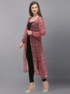 Fashfun Women Printed Longline Shrug