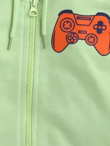 BUMZEE Boys Printed Hooded Sweatshirt