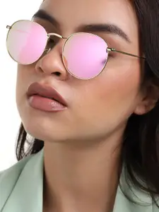 HAUTE SAUCE by  Campus Sutra HAUTE SAUCE by Campus Sutra Women Oval Sunglass with Polarized Lens