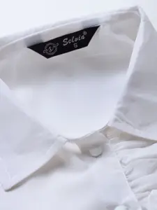 Selvia Women White Formal Shirt