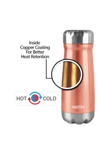 Milton Rose Gold All Rounder 550 Thermosteel Hot & Cold Flask 510 ml