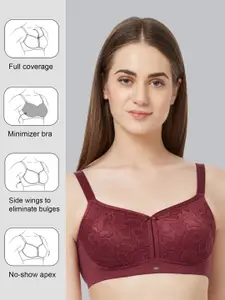 Soie Women Full Coverage Non-Padded Non-Wired Lace Bra