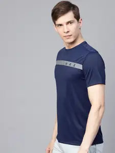 HRX by Hrithik Roshan Ultralyte Men Navy Blue Running T-shirt