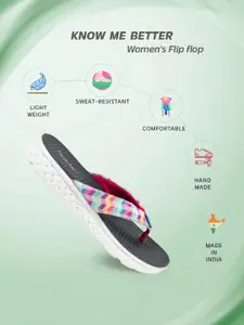 KazarMax Women Multicoloured Printed Thong Flip-Flops