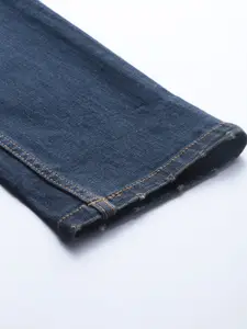 WROGN Men Blue Skinny Fit Mid-Rise Clean Look Stretchable Jeans