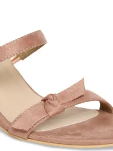 Monrow Women Pink Solid Block Heels