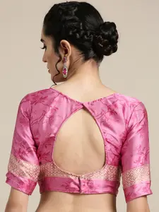 Saree mall Pink Floral Print Saree