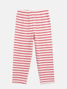 mackly Girls Grey Printed Night suit