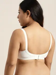 Sztori Plus Size White Lace Non-Wired Non Padded Everyday Bra SZ-BRA-701B