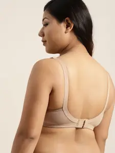 Sztori Plus Size Beige Solid Non-Wired Non Padded Everyday Bra SZ-BRA-708B