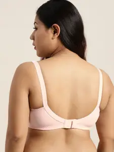 Sztori Plus Size Pink Lace Non-Wired Non Padded Everyday Bra SZ-BRA-704H