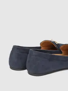 Rocia Women Navy Blue Solid Ballerinas