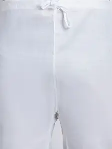 SOJANYA Men Off-White Solid Kurta with Salwar