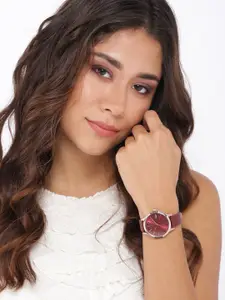 Lacoste.12.12 Women Burgundy Analogue Watch 2001092