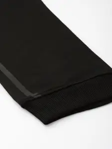 WROGN Men Black Solid Slim Fit  Joggers