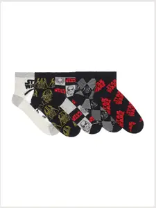 Supersox Men Pack of 5 Assorted Patterned Ankle-Length socks
