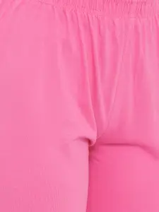 zebu Women Pink & White Printed Night suit