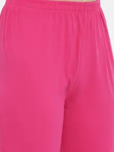 zebu Women Pink Printed Night suit