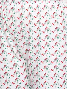 zebu Women Red & White Solid Night Suit