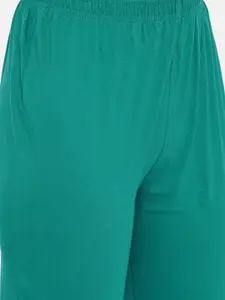 zebu Women Green Printed Night suit