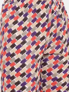 zebu Women Beige Solid Night suit