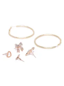 Jewels Galaxy Set of 9 Gold-Plated Earrings