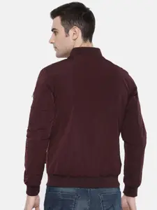 U.S. Polo Assn. Denim Co. Men Maroon Solid Reversible Bomber