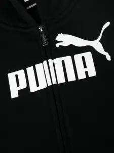 Puma Boys Black Printed Sporty Jacket