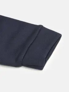 Puma Boys Blue Brand Logo Printed Sporty Jacket