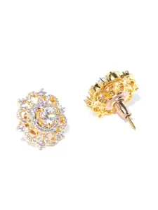 Priyaasi Gold-Plated Handcrafted Floral AD-Studs