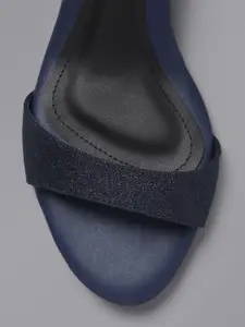 Anouk Women Navy Blue Solid Heels