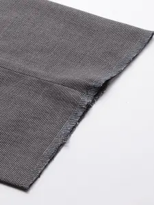 Van Heusen Men Grey Slim Fit Solid Formal Trousers