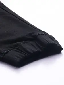 WROGN Men Black Jogger Fit Mid-Rise Clean Look Stretchable Jeans