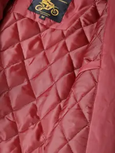 The Roadster Lifestyle Co Men Maroon Solid Varsity Jacket