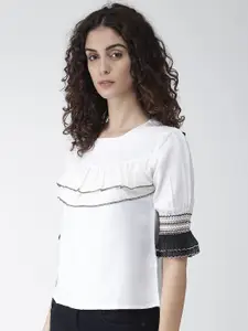 Style Quotient Women White Solid Top