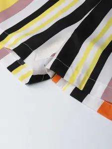 Style Quotient Women Multi-Coloured Striped Shorts