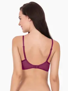 Amante Padded Wired Luxury Jaquard Lace Bra - BRA73701