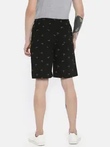 Van Heusen Athleisure Men Printed Soft Suede Touch Functional Pocket Shorts