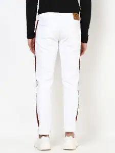 Urbano Fashion Men White Slim Fit Mid-Rise Clean Look Stretchable Jeans