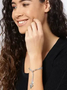 YouBella Women Silver-Plated Multistrand Bracelet