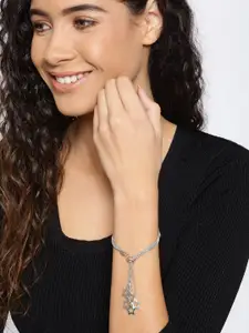 YouBella Women Silver-Plated Multistrand Bracelet