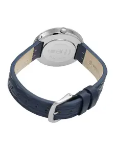 Titan Women Cream-Coloured Analogue Leather Watch 95083SL01