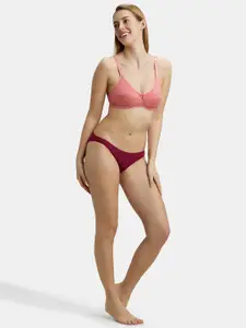 Jockey Wirefree Non Padded Cotton Medium Coverage Cross Over Everyday Bra-1242