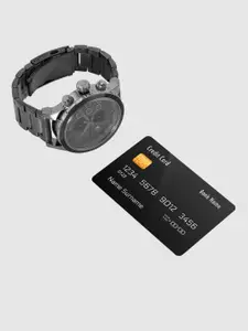 DIESEL Men Charcoal Grey Chronograph Watch DZ4314