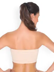C9 AIRWEAR Pack Of 2 Nude-Coloured Seamless Solid Non-Wired Non Padded Bandeau Bras