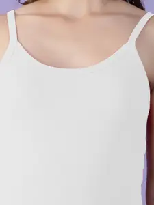 Dollar Missy Pack of 6 Combed Cotton Camisole 351-PO6-BLK-WH-SKN-LO-LP-LG